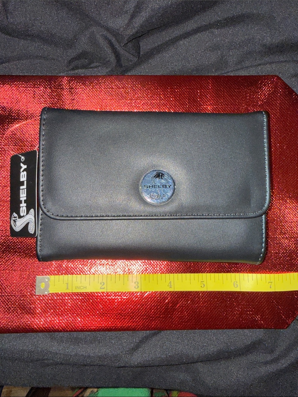 Selby Black Leather Men's Organizer Wallet Clutch